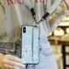 Чохол Lanyard для Iphone XS Max бампер з ремінцем Blue