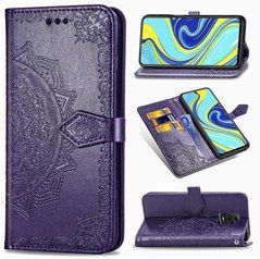 Чехол Vintage для Xiaomi Redmi Note 9S книжка кожа PU фиолетовый