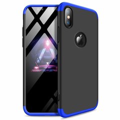 Чохол GKK 360 для Iphone XS Max Бампер оригінальний з вирізом Black-Blue