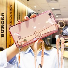 Чехол Luxury для Iphone 7 / Iphone 8 бампер с ремешком Rose