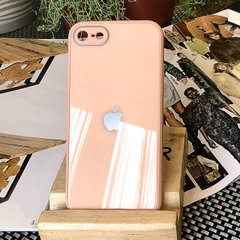Чохол Color-Glass для Iphone 7/8 бампер із захистом камер Peach