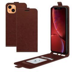 Чехол IETP для Iphone 13 флип вертикальный кожа PU коричневый