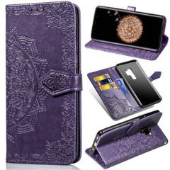 Чехол Vintage для Samsung Galaxy Samsung S9 Plus / G965 книжка с узором фиолетовый