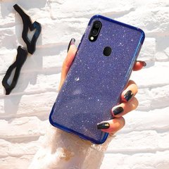 Чехол Shining для Samsung Galaxy A30 2019 / A305F Бампер блестящий Blue