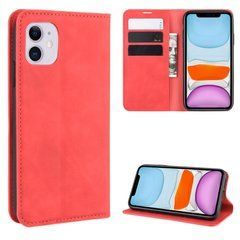 Чехол Taba Retro-Skin для Iphone 11 книжка с визитницей кожа PU красный