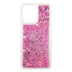 Чехол Glitter для Xiaomi Redmi Note 12 бампер силиконовый аквариум Розовый