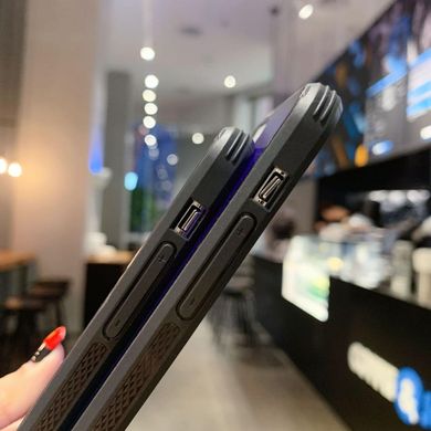 Чехол Amber-Glass для Iphone XR бампер накладка градиент Blue