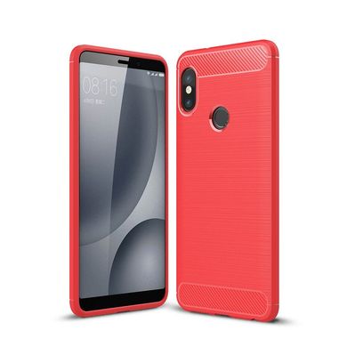 Чохол Carbon для Xiaomi Redmi Note 6 Pro бампер оригінальний Red