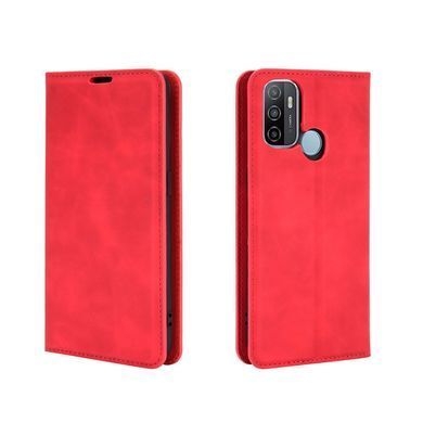 Чехол Taba Retro-Skin для OPPO A53 книжка кожа PU с визитницей красный