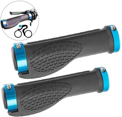 Велосипедні гріпси Robesbon ергономічні з замками ручки на кермо вело Bliue