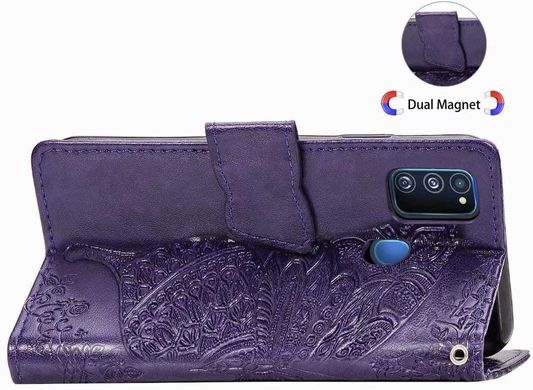 Чехол Butterfly для Samsung Galaxy M21 / M215 книжка кожа PU фиолетовый