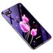 Чохол Glass-case для Xiaomi Redmi 6A бампер накладка Flowers