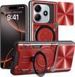 Чохол Magnetic Shield для Xiaomi Redmi Note 14 4G бампер протиударний з підставкою кільцем Red