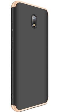 Чехол GKK 360 для Xiaomi Redmi 8A бампер оригинальный Black-Gold