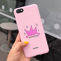 Чохол Style для Xiaomi Redmi 6A Бампер силіконовий рожевий Princess