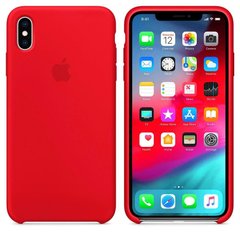 Чехол Silicone Сase для Iphone XS бампер накладка Red