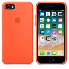 Чехол Silicone Сase для Iphone SE 2020 бампер накладка Spicy Orange