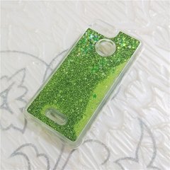 Чехол Glitter для Xiaomi Redmi 6 Бампер Жидкий блеск Зеленый