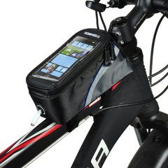 Велосипедная сумка Roswheel 6.3" велосумка для смартфона на раму 12496 L Black-Blue