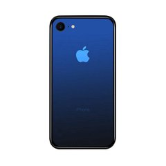 Чохол Amber-Glass для Iphone 7/8 бампер накладка градієнт Blue