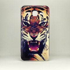 Чехол Print для Samsung J5 2015 / J500H / J500 / J500F силиконовый бампер с рисунком Tiger face
