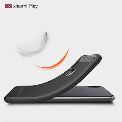 Чехол Carbon для Xiaomi Mi Play бампер оригинальный Black
