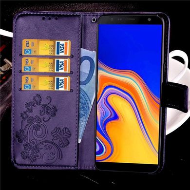 Чехол Clover для Samsung J4 Plus 2018 / J415 книжка кожа PU фиолетовый