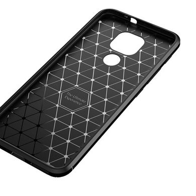 Чехол Fiber для Motorola Moto G9 Play бампер противоударный Black