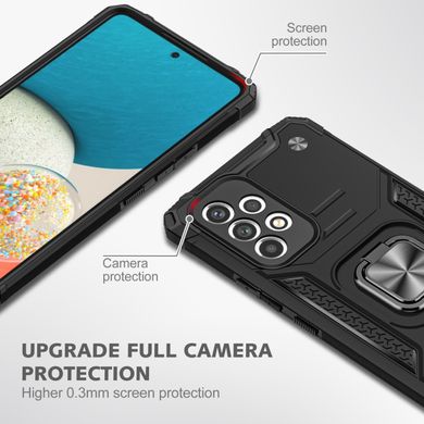 Чехол Protector для Samsung Galaxy A23 / A235 бампер противоударный с подставкой Black