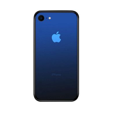 Чехол Amber-Glass для Iphone 7 / 8 бампер накладка градиент Blue