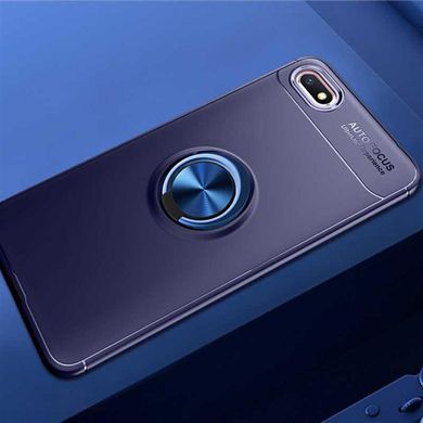 Чохол TPU Ring для Huawei Y5 2018 / Y5 Prime 2018 бампер протиударний з кільцем Blue
