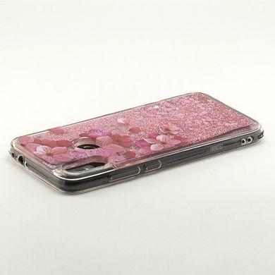 Чехол Glitter для Xiaomi Redmi Note 7 / Note 7 Pro Бампер Жидкий блеск Sakura