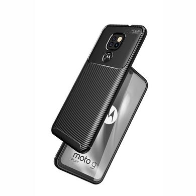 Чохол Fiber для Motorola Moto G9 Play бампер протиударний Black