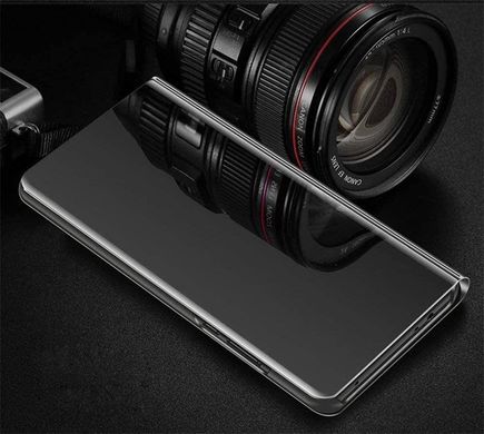 Чехол Mirror для Xiaomi Redmi Note 9 Pro Max книжка зеркальный Clear View Black