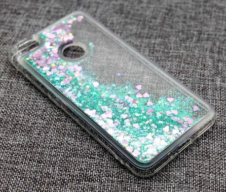 Чехол Glitter для Xiaomi Redmi Note 5a / Note 5а Pro / 5a Prime 3/32 Бампер Жидкий блеск бирюзовый