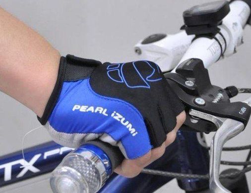 Перчатки велосипедные Pearl Izumi гелевые беспалые вело велоперчатки Black-Blue M