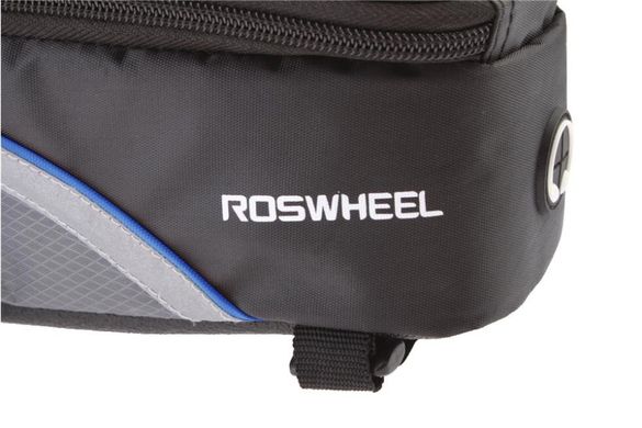 Велосипедная сумка Roswheel 6.5" велосумка для смартфона на раму 12496 L Black-Blue