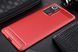Чехол Carbon для Xiaomi Redmi Note 10 Pro противоударный бампер Red