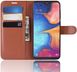 Чехол IETP для Samsung Galaxy A20S 2019 / A207 книжка кожа PU коричневый