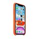 Чехол Silicone Сase для Iphone 11 бампер накладка Spicy Orange
