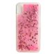Чехол Glitter для Huawei Y5 2019 бампер Жидкий блеск аквариум сердце розовый