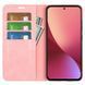 Чехол Taba Retro-Skin для Xiaomi Redmi Note 12S книжка с визитницей кожа PU розовый