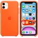 Чохол Silicone Сase для Iphone 11 бампер накладка Spicy Orange
