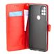 Чехол Idewei для OnePlus Nord N10 5G книжка кожа PU с визитницей красный