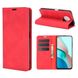 Чехол Taba Retro-Skin для Xiaomi Redmi Note 9T книжка кожа PU с визитницей красный