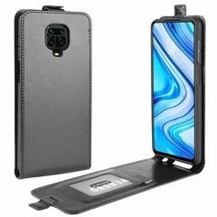 Чехол IETP для Xiaomi Redmi Note 9 Pro Max флип вертикальный кожа PU черный