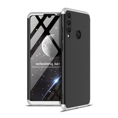 Чехол GKK 360 для Huawei Y6p / MED-LX9N бампер противоударный Black-Silver