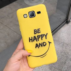 Чехол Style для Samsung J3 2016 / J320 Бампер силиконовый Желтый Be Happy