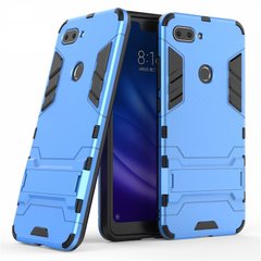 Чехол Iron для Xiaomi Mi 8 Lite бронированный бампер Броня Blue