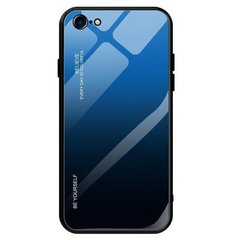 Чехол Gradient для Iphone SE 2020 бампер накладка Blue-Black